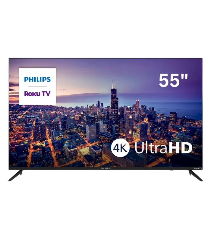 Philips Roku 55" | 55PUL6643 6600 Series Front