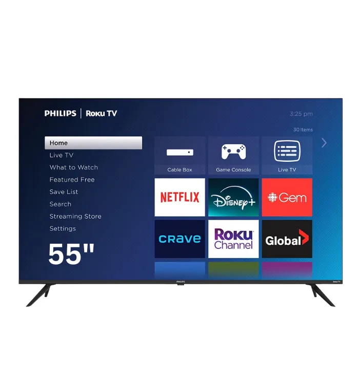 Philips Roku 55" | 55PUL6673 6600 Series Front