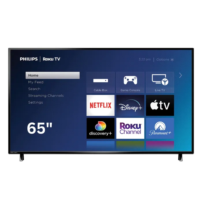 Philips Roku 65PUL6573 4k Ultra HD 6000 Series LED Front