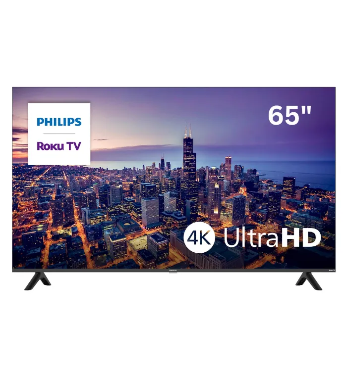 Philips Roku 65PUL6673 6600 Series LED LCD TV Front