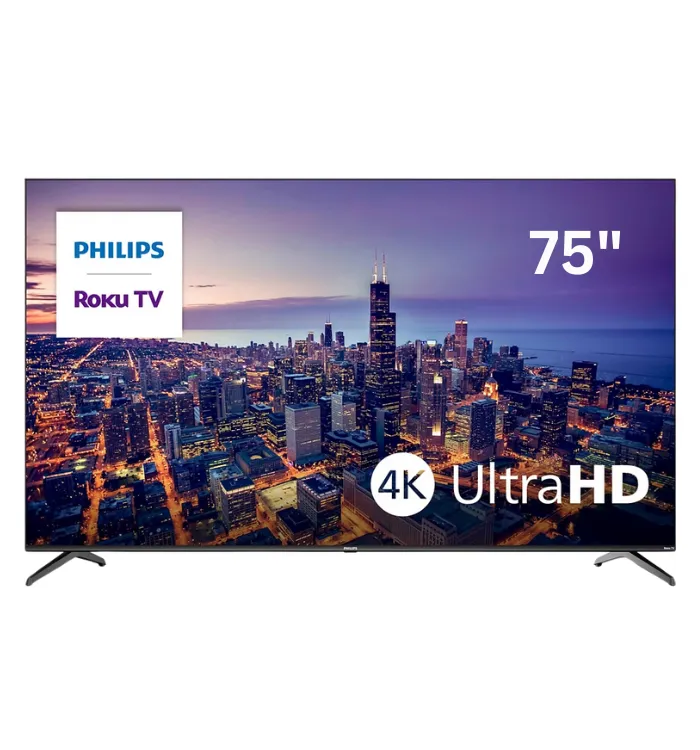 Philips Roku 75 75PUL6643 6600 Series LED LCD TV Front